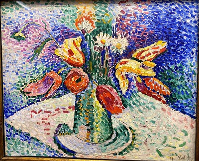 Matisse vase de fleurs vert