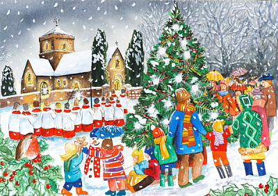 Angleterre choeur de Noël