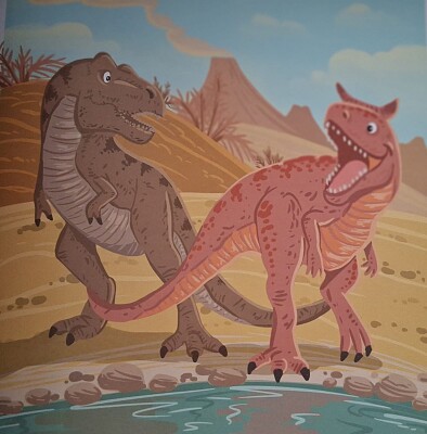 Carnotauro e Tiranossauro Rex