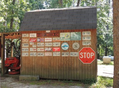 Signs On Outbuilding