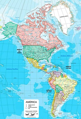 mapa de america