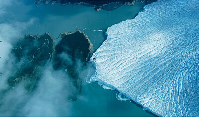 Foto Aerea Glaciar