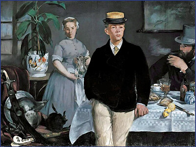 Manet le déjeuner dans l 'atelier