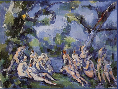 Cézanne les grandes baigneuses