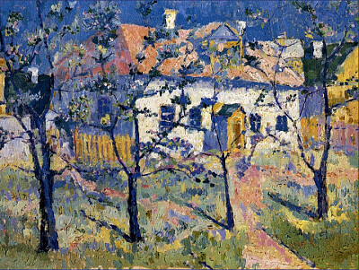 Malevitch jardin fleuri 1920