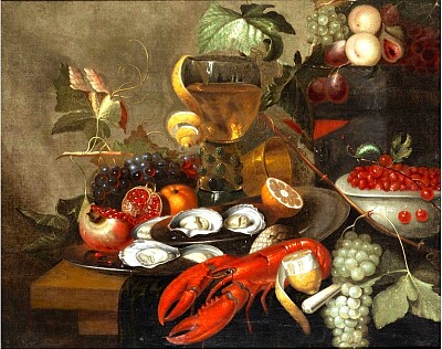 Nellius 1700 nature morte au homard