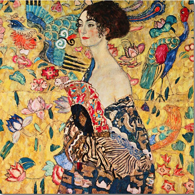 Klimt la dame à l 'éventail