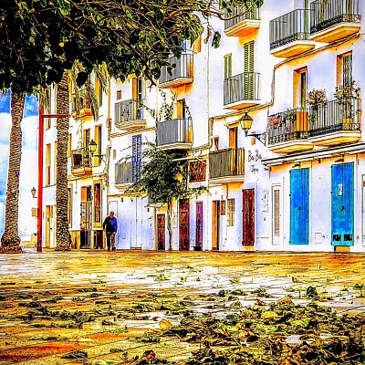 Calle en Ibiza