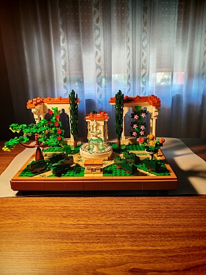 Giardino con fontana