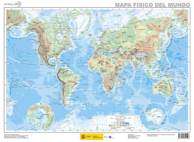 mapa fisico del mundo
