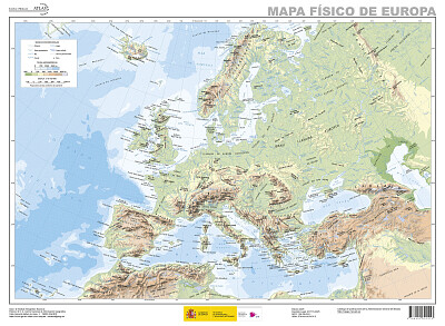 mapa fisico de europa