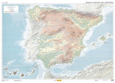 mapa fisico de españa