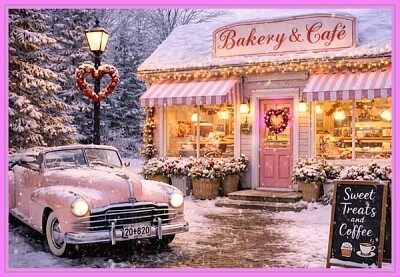 Salon de thé sous la neige