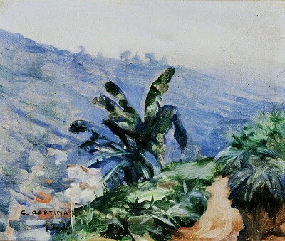 Paisagem com bananeiras - Cândido Portinari