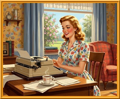 Secrétaire dans les années 40