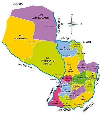Mapa del Paraguay