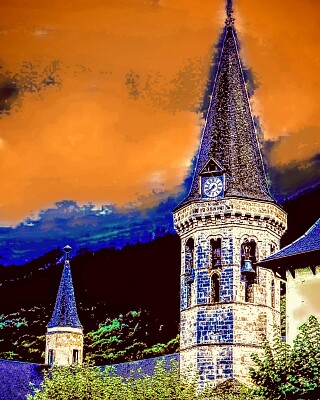 Amanecer en los Pirineos-Lleida