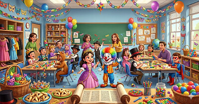 חגיגת פורים נהדרת בכיתה