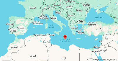 خريطة البحر المتوسط