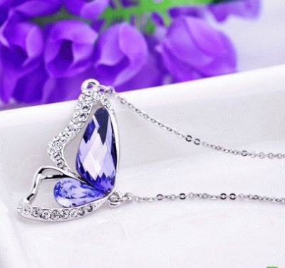 Butterfly Crystal Necklace