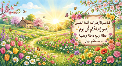 عطلة ربيع سعيدة