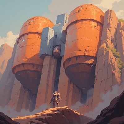 Some silos from a comic book I am making.