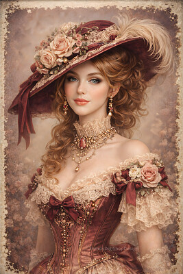 Victorian Lady Portrait Printable