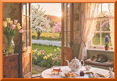 Soirée de printemps tranquille