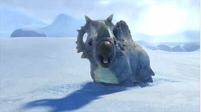 Spinoceratops snowin ' around