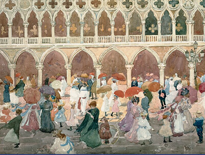 Pendergast soleil sur la piazzetta