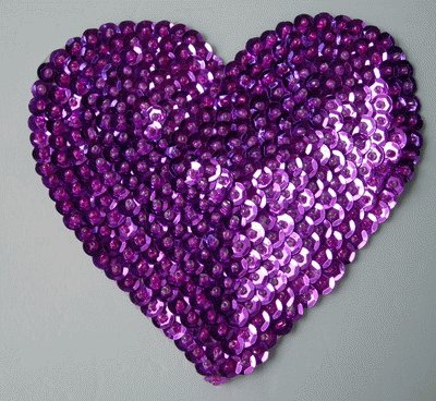 Sequin Heart Applique