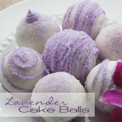 Lavender Cake Balls