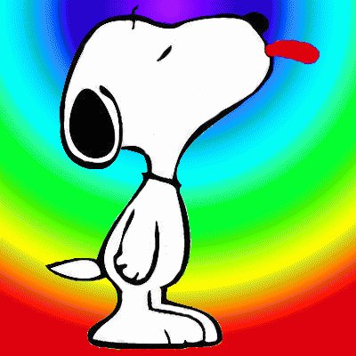 פאזל של snoopy color