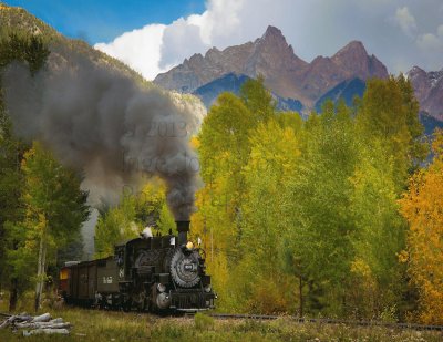 Durango to Silverton Narrow Guage Railroad jigsaw puzzle