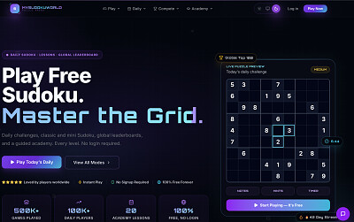 Free Sudoku with Unlimited Puzzles, AI Coach, and