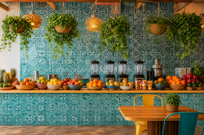 Juice Stall Tiled
