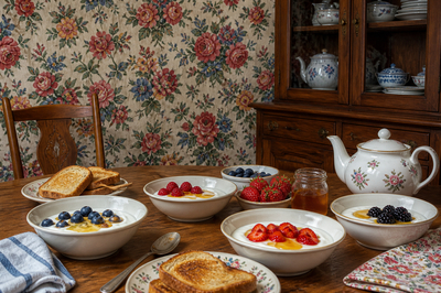 Breakfast Yogurt Table