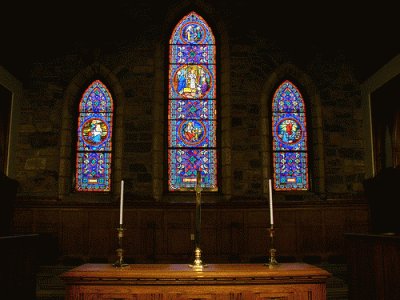 Frost Chapel Stained Glass jigsaw puzzle