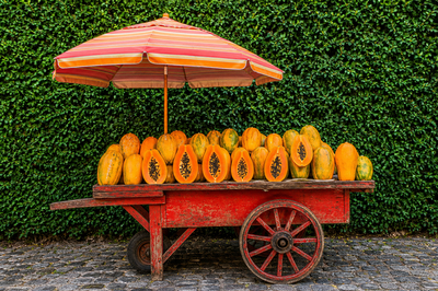 Hedge Fruit Cart
