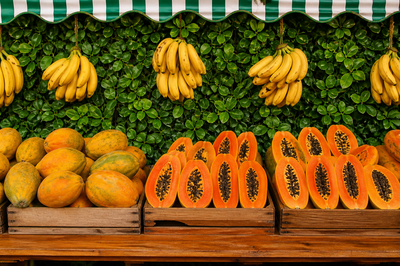 Market Stall Papaya