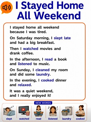 I Stayed Home All Weekend