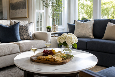 Marble Coffee Table(grok)