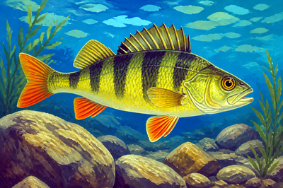 Gouache Side Perch(grok)