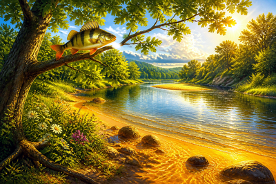 Luminous River Swim(grok)