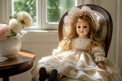 Porcelain Doll Chair(grok)