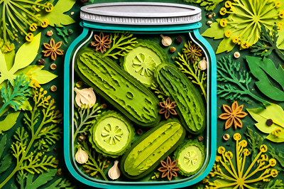 Papercut Pickle Jar(grok)
