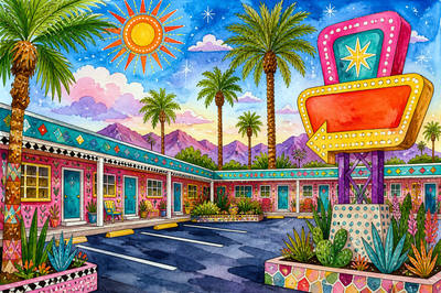 Folk Roadside Motel(grok)