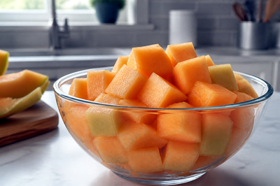 Melon Cubes Bowl(grok)