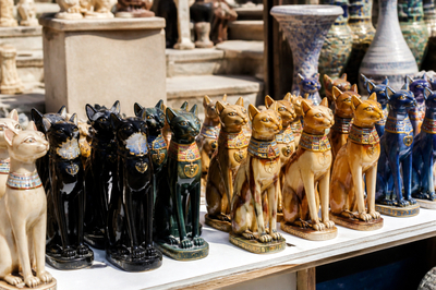 Egyptian Cat Ceramics(grok)