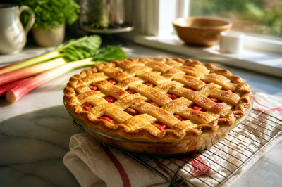 Afternoon Rhubarb Pie